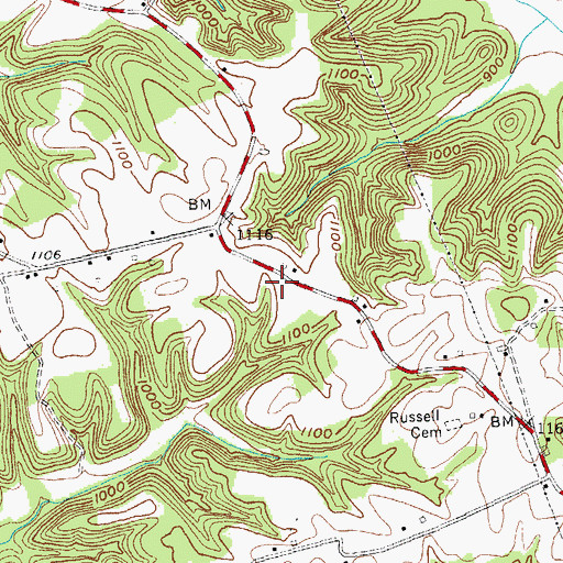 Topographic Map of Phelps Elementary School (historical), KY