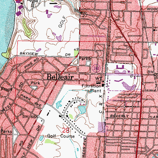 Topographic Map of Dimmitt Community Center, FL