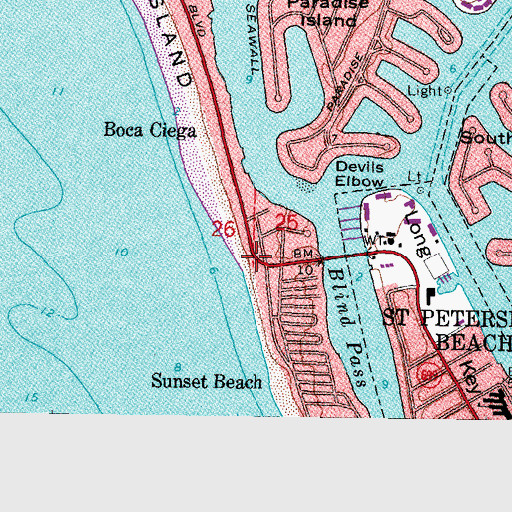 Topographic Map of Sunset Vista Park, FL