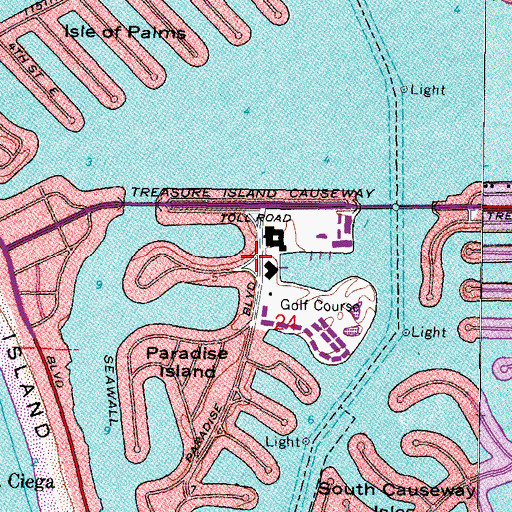 Topographic Map of McLaughlin Park, FL