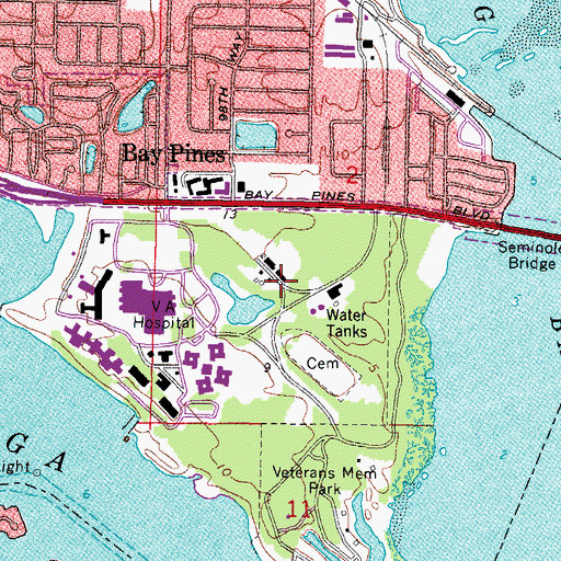 Topographic Map of Rosselli Park, FL