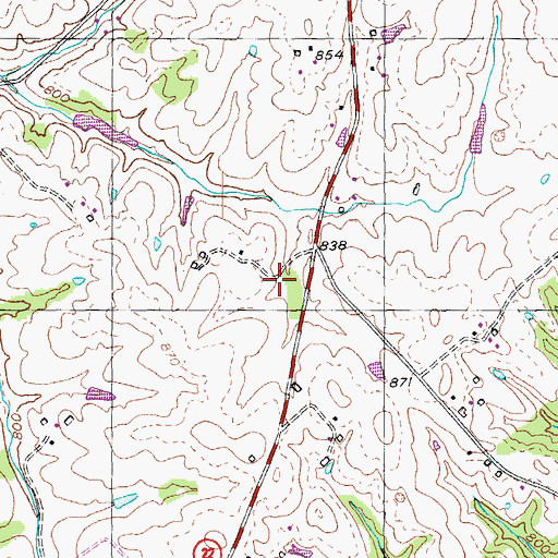 Topographic Map of Ditto School (historical), KY