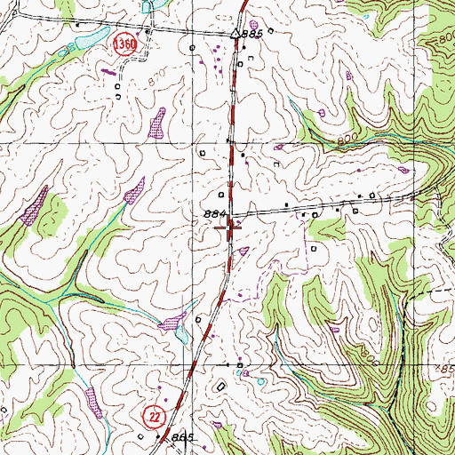 Topographic Map of Eastern Grade School (historical), KY