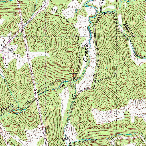 Topographic Map of Greens Fork School (historical), KY