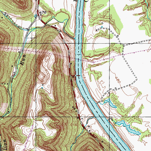Topographic Map of Mole Hole Landing (historical), KY