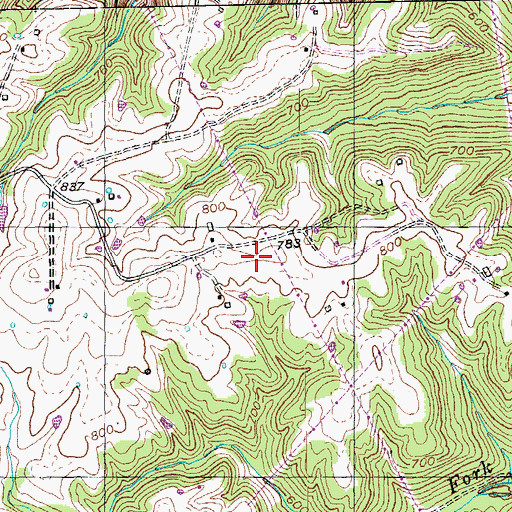 Topographic Map of Old Bethel Church (historical), KY