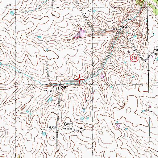 Topographic Map of Russell School (historical), KY