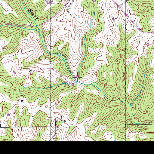 Topographic Map of Saltwater (historical), KY