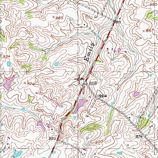Topographic Map of Sanford School (historical), KY