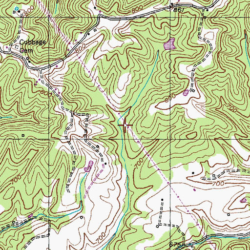 Topographic Map of School Number Forty-Two (historical), KY