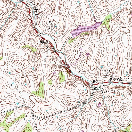 Topographic Map of White Sulphur School (historical), KY