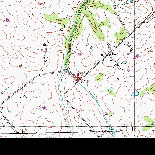 Topographic Map of Willis School (historical), KY