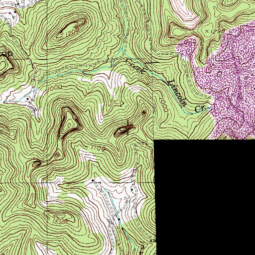 Topographic Map of The Dumpling, KY