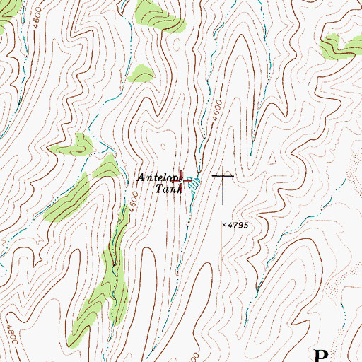 Topographic Map of Antelope Tank, AZ