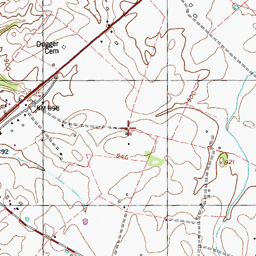 Topographic Map of Weaver School (historical), KY