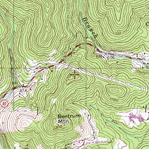 Topographic Map of Wiley Mountain, KY