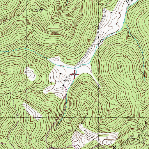 Topographic Map of Steele Hollow, KY