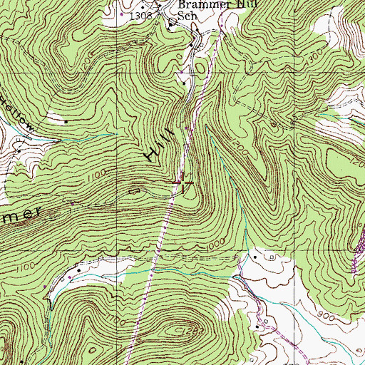 Topographic Map of The Burt Gap, KY
