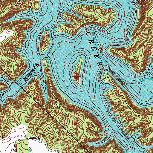 Topographic Map of Thurston Knob, KY