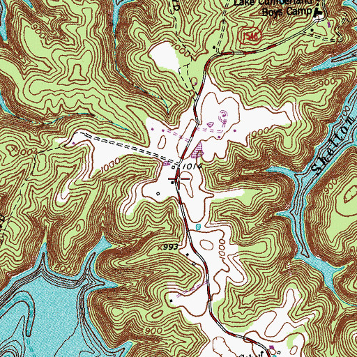 Topographic Map of Wild Kitchen School (historical), KY