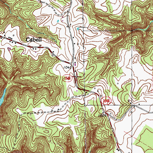 Topographic Map of Camden Post Office (historical), KY