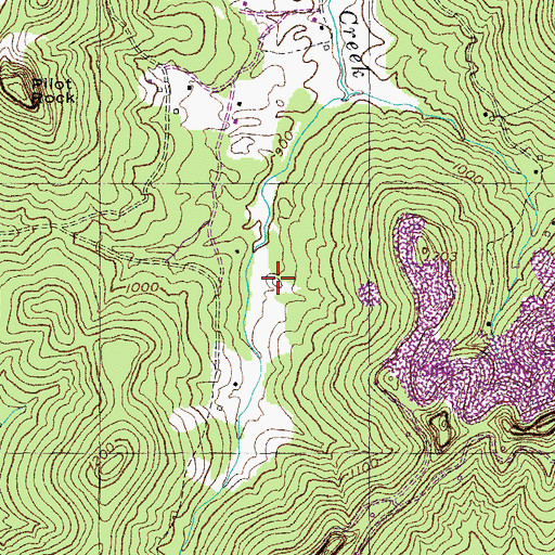 Topographic Map of Eli Walker Cemetery, KY