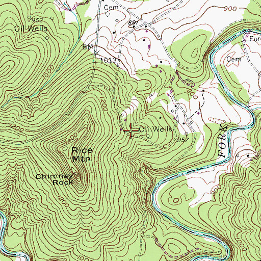 Topographic Map of Griffin Oil Pool (historical), KY