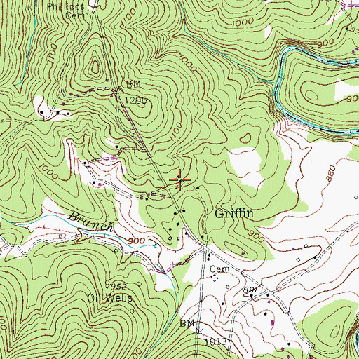 Topographic Map of Griffin School Number 2 (historical), KY