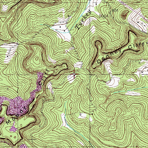 Topographic Map of Jericho, KY