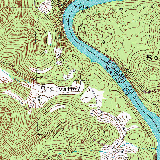Topographic Map of Keith Post Office (historical), KY
