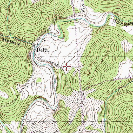 Topographic Map of Keith-New Cemetery, KY