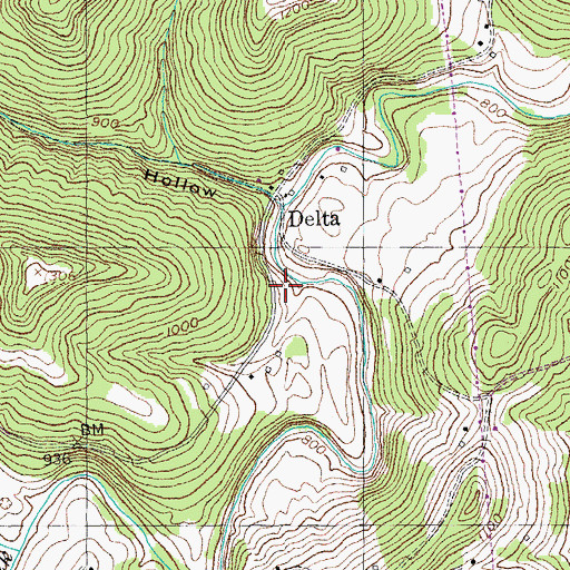 Topographic Map of Lovell Cemetery, KY