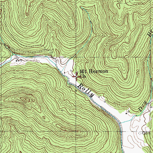 Topographic Map of Patience Simpson Cemetery, KY