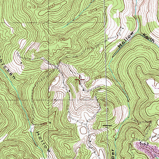 Topographic Map of Romer-Keith Cemetery, KY