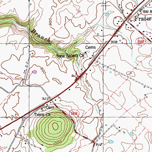 Topographic Map of Shadoan Home (historical), KY