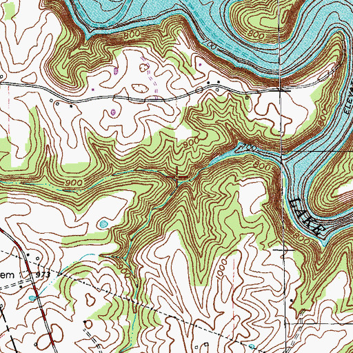 Topographic Map of Stillhouse Branch, KY