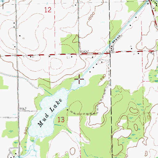 Topographic Map of Loon Lake, MI