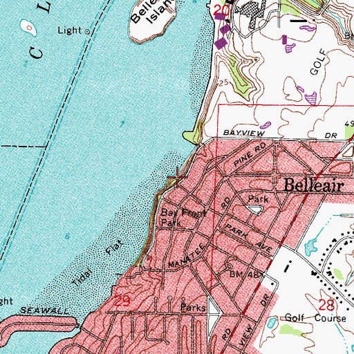Topographic Map of Hallett Park, FL