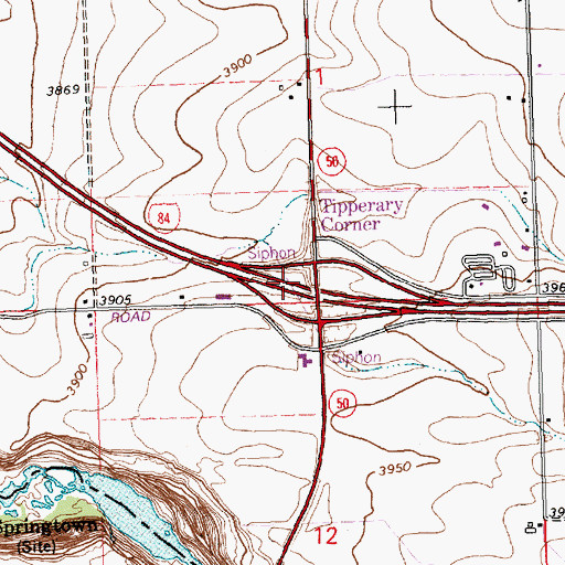 Topographic Map of Lateral C-33, ID