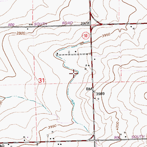 Topographic Map of Lateral C-40, ID
