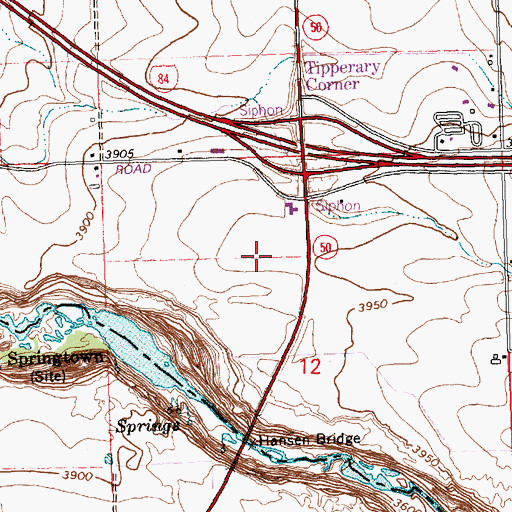 Topographic Map of Lateral C-44, ID
