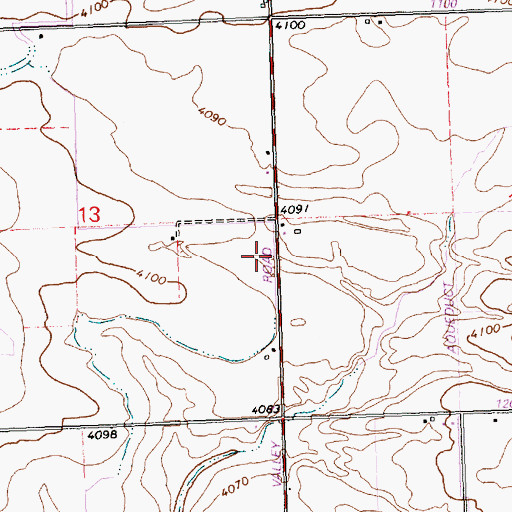 Topographic Map of Lateral C-50, ID