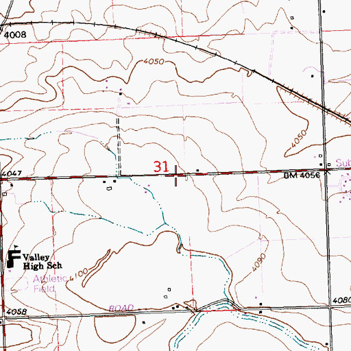 Topographic Map of Lateral C-60, ID