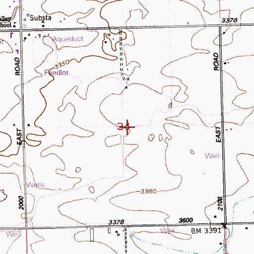 Topographic Map of Lateral J-8, ID