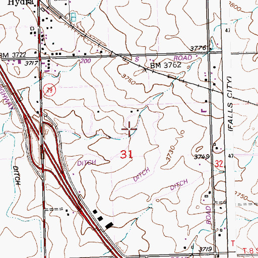Topographic Map of Lateral L-11, ID