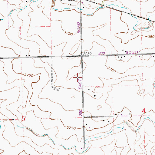 Topographic Map of Lateral L-23, ID