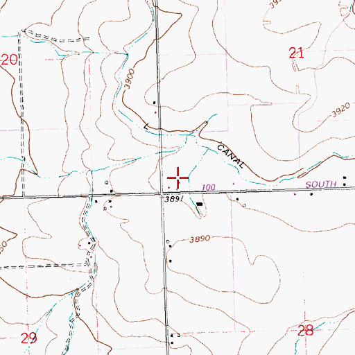 Topographic Map of Lateral L-24, ID