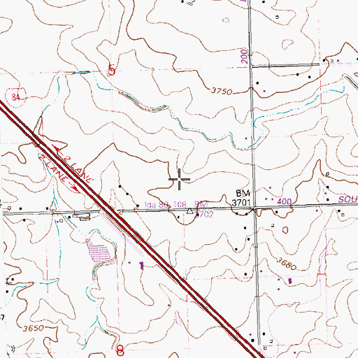 Topographic Map of Lateral L-29, ID