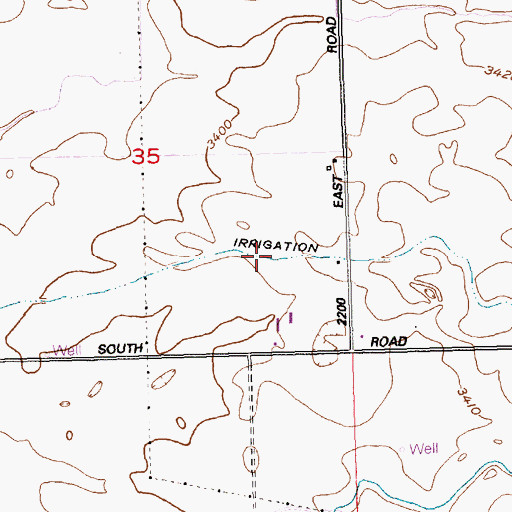Topographic Map of Lateral N-10, ID