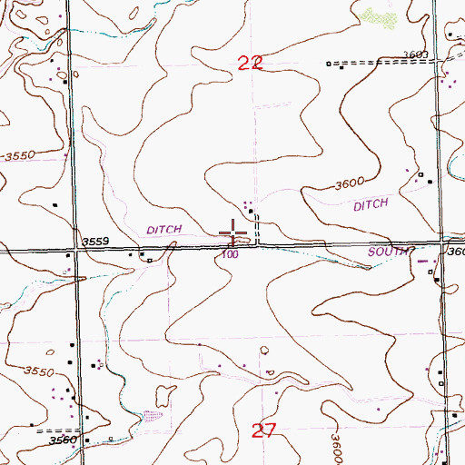 Topographic Map of Lateral N-15, ID